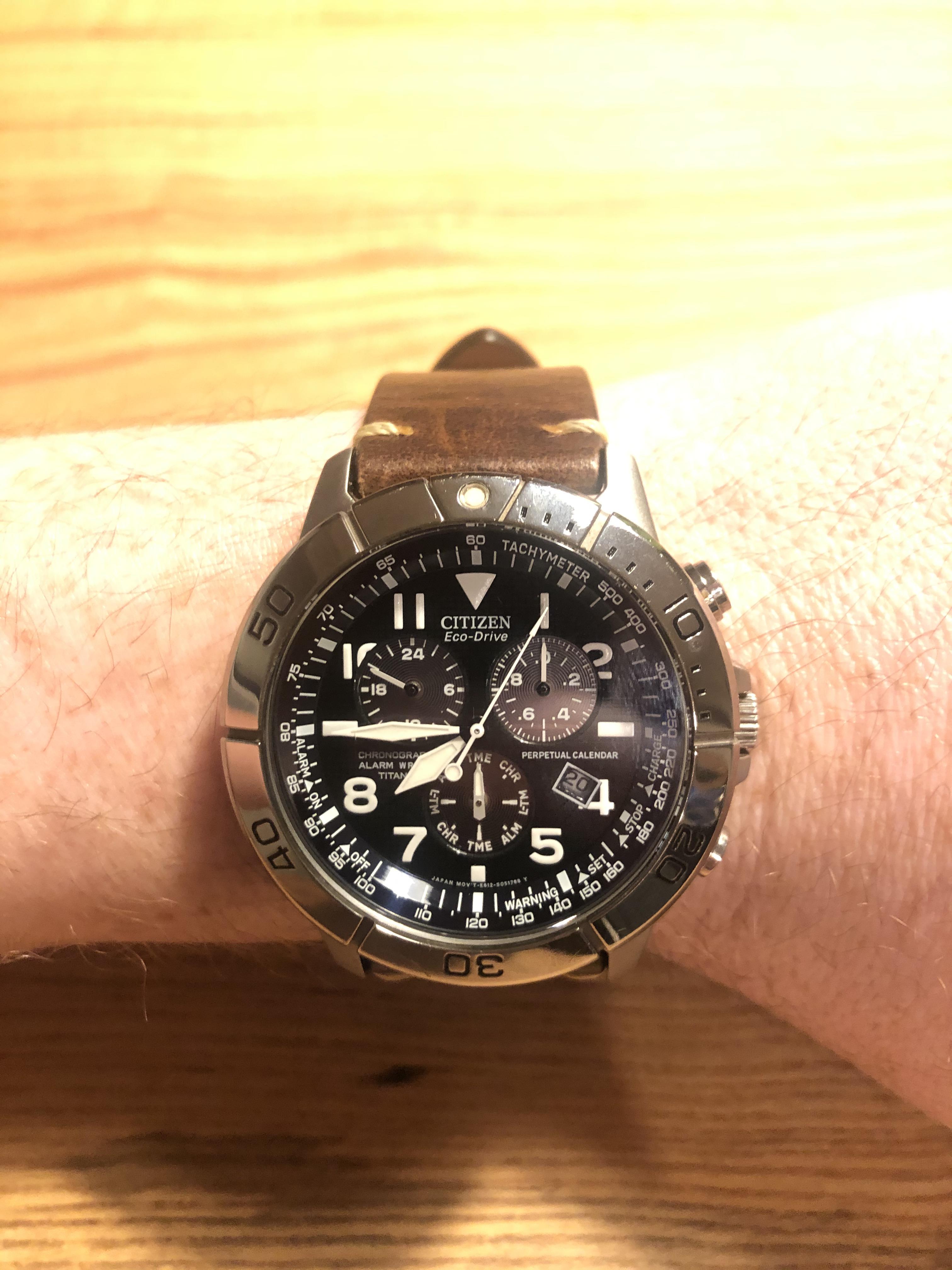 Wts Citizen Eco Drive Titanium Chrono Bl5250 02l Watchcharts 3829