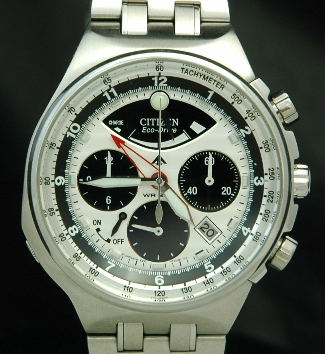 CITIZEN ECO DRIVE Cal 2100 ALARM CHRONOGRAPH MENS SWISS CHRONO Quartz   091df6d3 Dba4 4703 9a1b F24416e1f9cb 