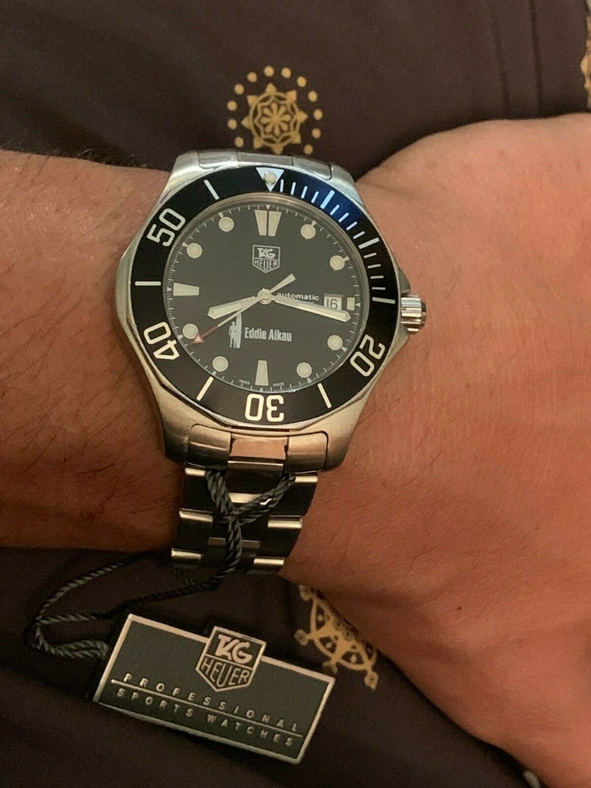 Tag Heuer 41mm Men\'s Aquaracer Eddie Aikau Limited Edition Watch! Ref: WAB2012! TAG HEUER EDDIE AIKAU WAB2012 LIMITED MODEL SS AUTOMATIC  main image 2