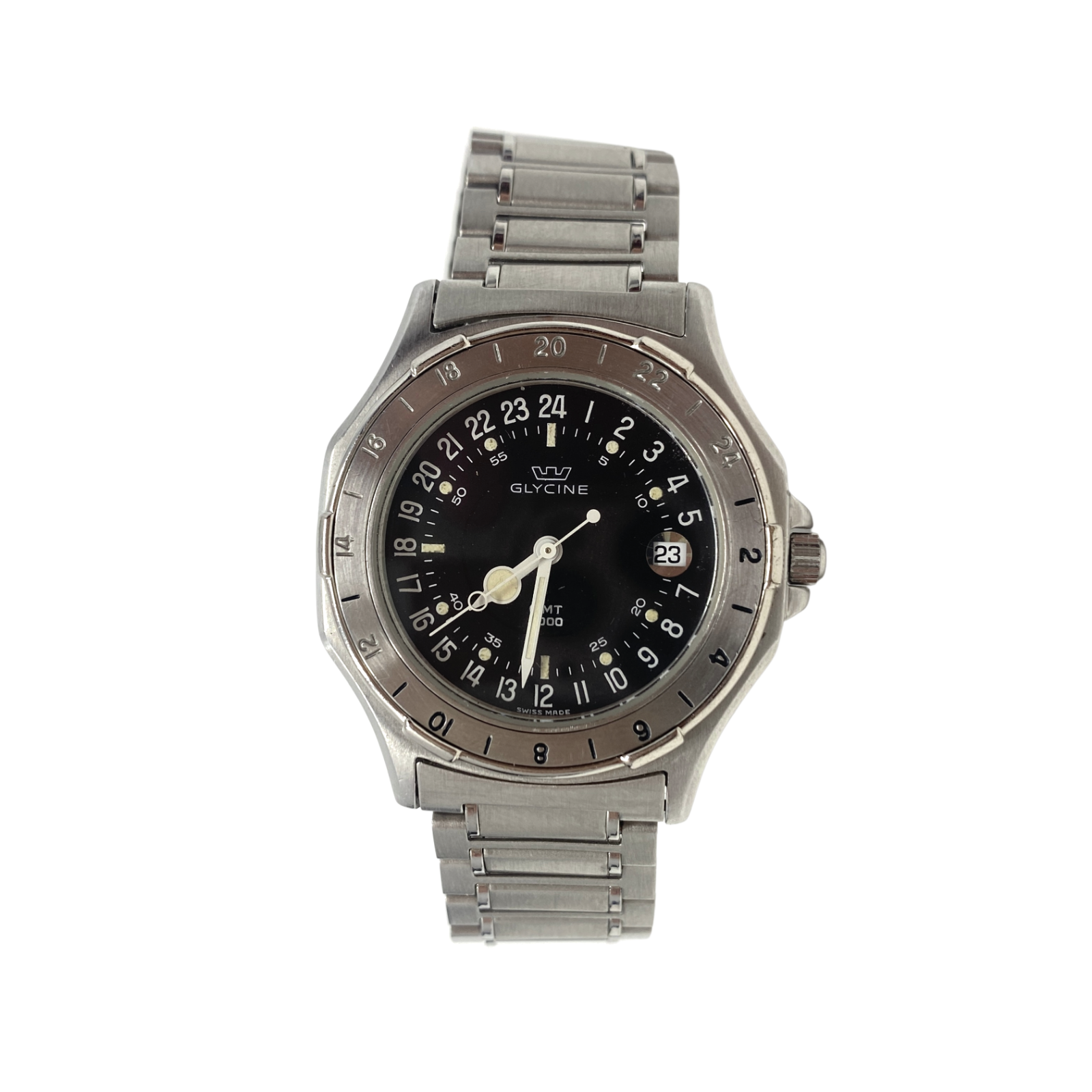 FALCON GMT 2000 腕時計 ジャンク品 Glycine RARE Falcon GMT 2000 Men's 24hr Quartz Watch | WatchCharts
