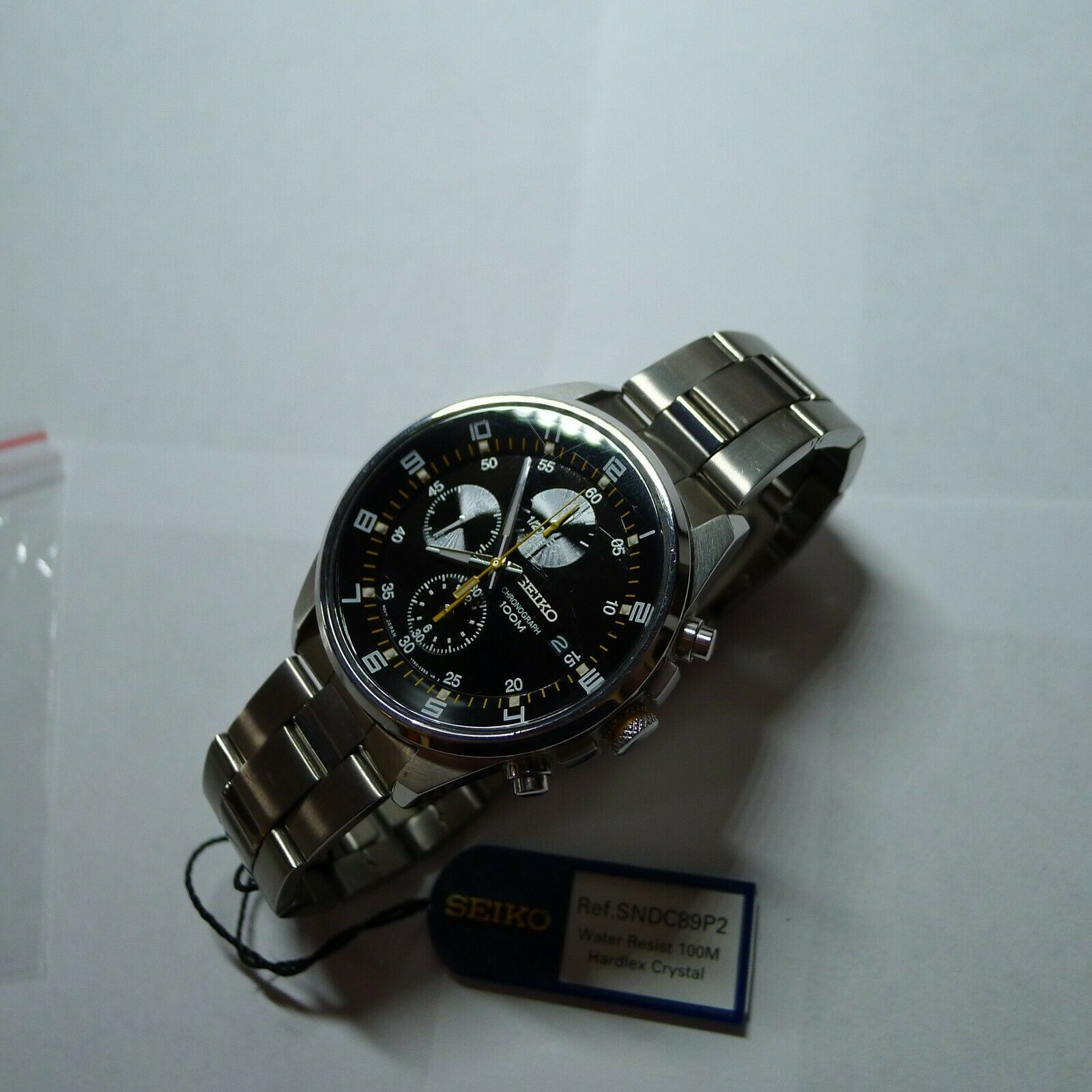 SEIKO CHRONOGRAPH 7T92-0MF0,QUARTZ,BOXED,EXCELLENT WORKING