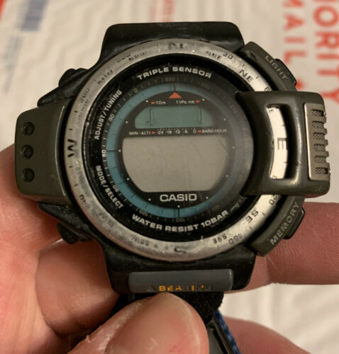 CASIO PROTREK [1171] DPX-500 TRIPLE SENSOR, For Parts Or Repair |  WatchCharts Marketplace