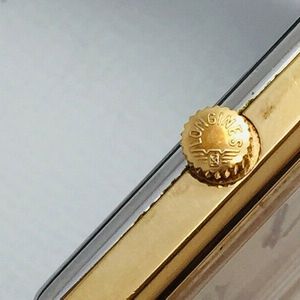 LONGINES Watch 832 1174 Square Hand Winding 18K Gold Plated T881