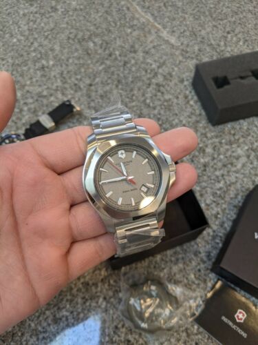 NEW Victorinox Swiss Army I.N.O.X. Grey Dial Stainless Steel Men's