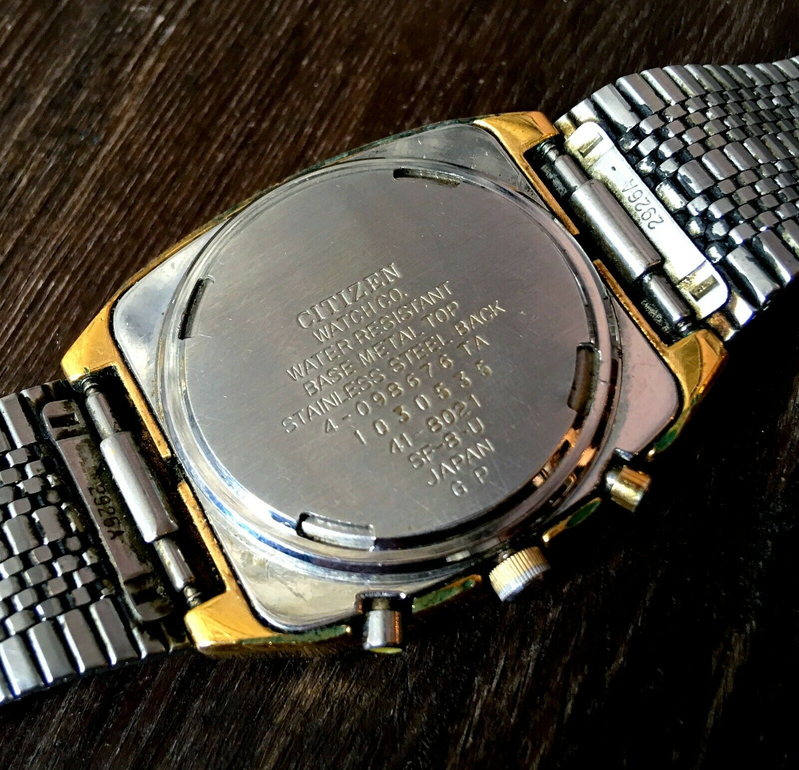 ✩ Vintage CITIZEN 41-8021 JAPAN 1980s old quartz wrist watch