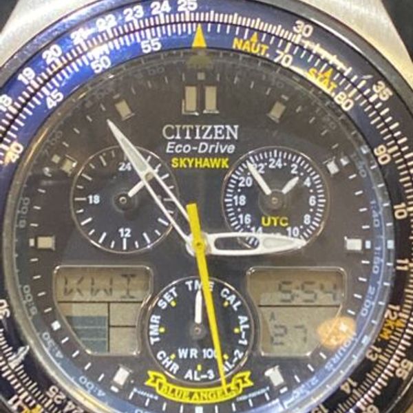 Citizen Eco-Drive Blue Angels Skyhawk C650-t000959 Y Chronograph Pilot ...