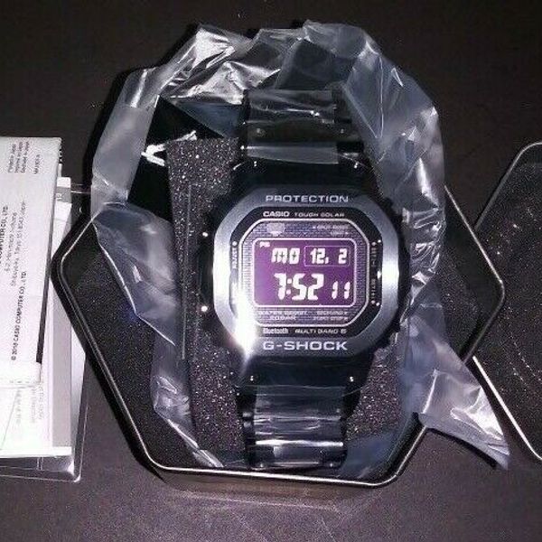 CASIO G-SHOCK FULL-METAL BLACK GMWB5000GD-1 35TH ANNIVERSARY FULL METAL ...