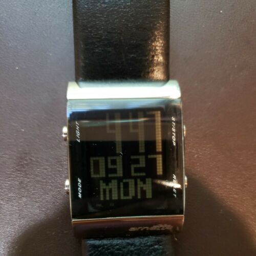 Arnette LCD Digital Watch AR02101 Original Black Band. 3 Different