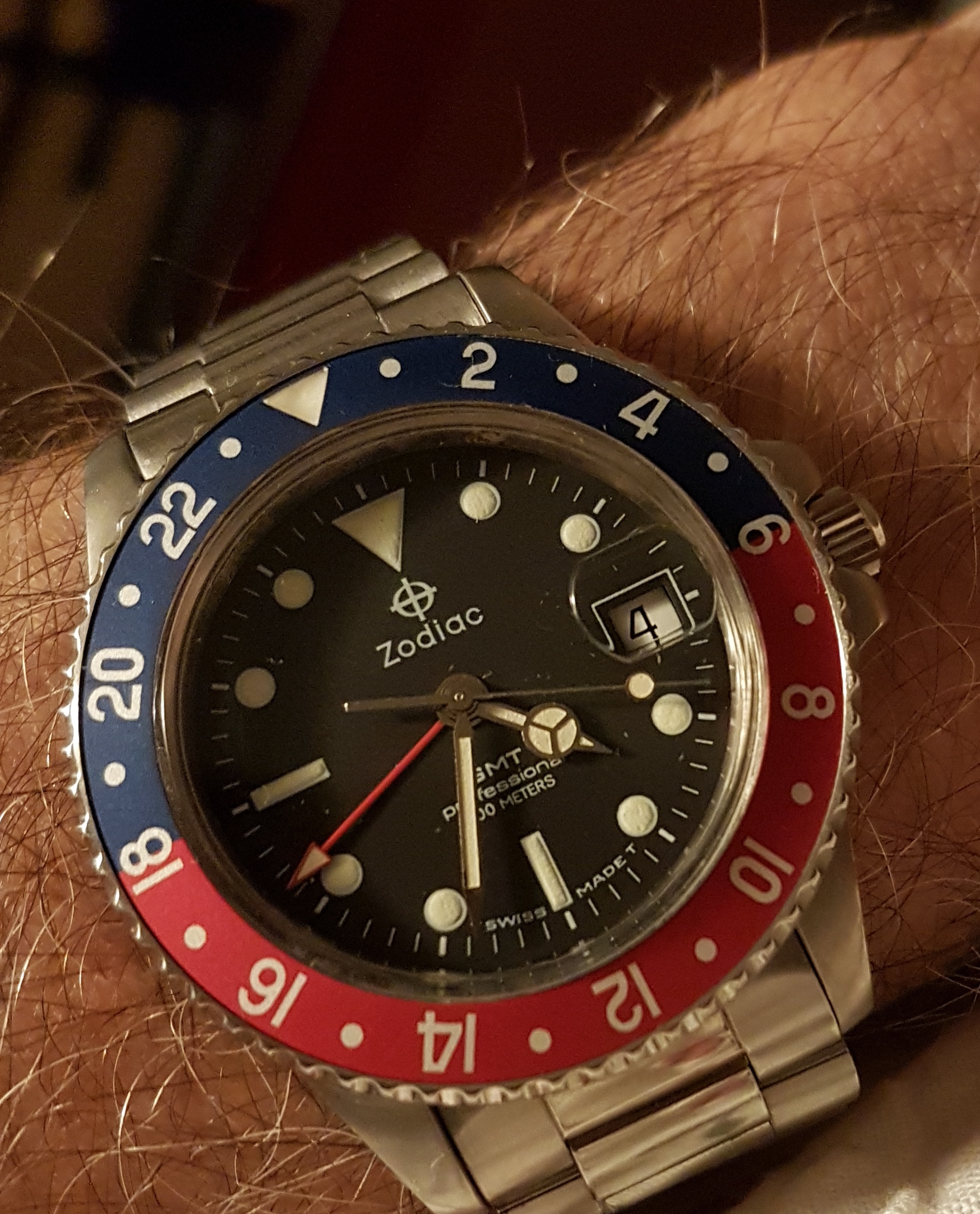 F.S.vintage Zodiac GMT Professional 200 meters ref. 806.21.03. |  WatchCharts Marketplace