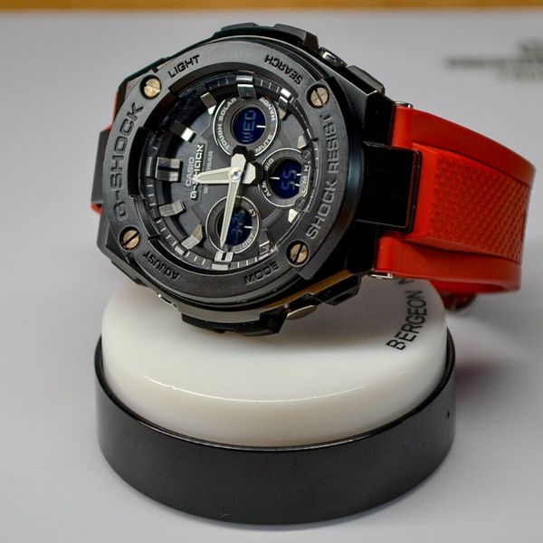 CASIO GShock World Time Black Dial Men's Solar Powered Watch GSTS300G WatchCharts