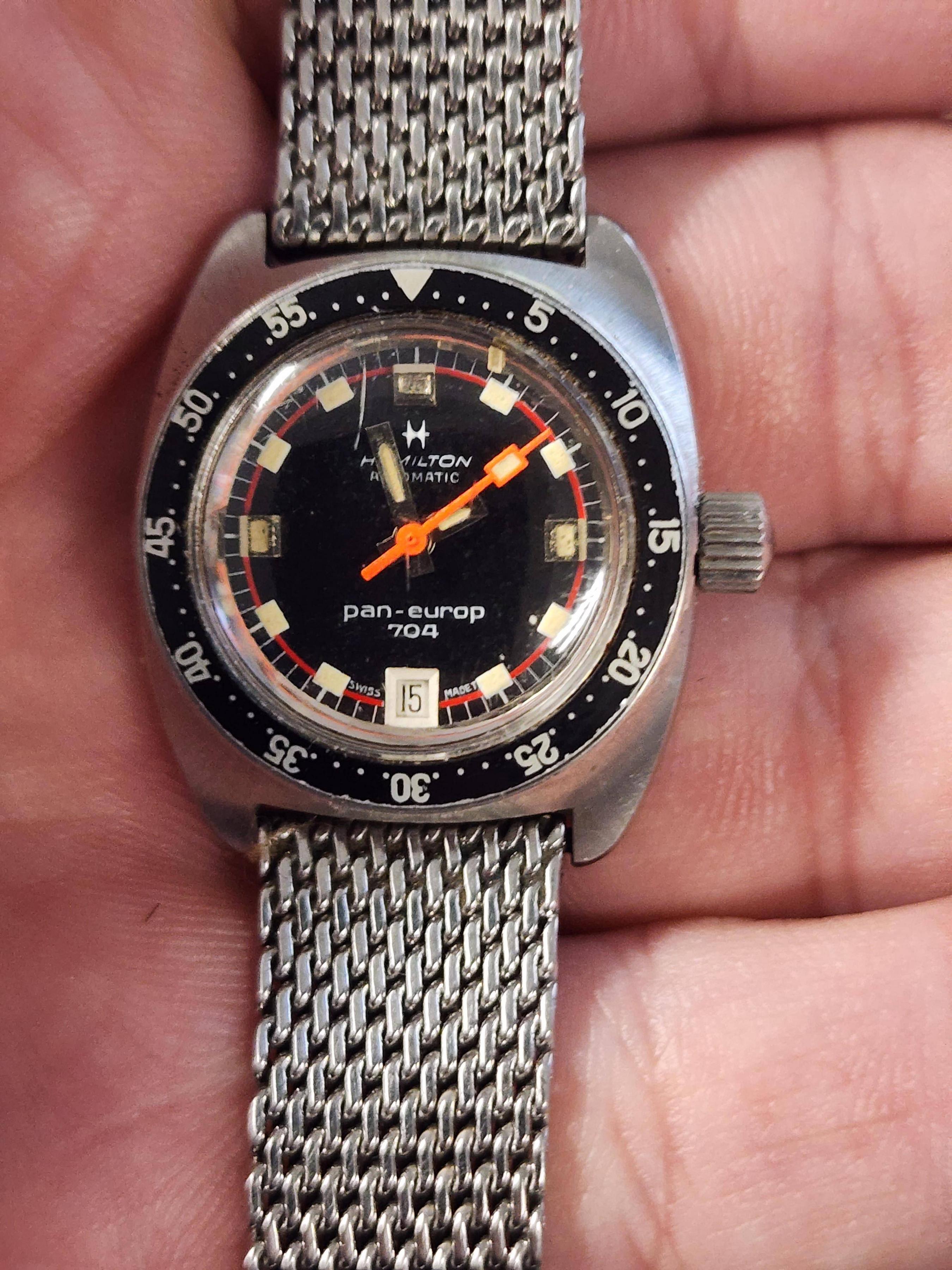 WTS] Hamilton 1970s Pan Europ 704 self-winding dive watch