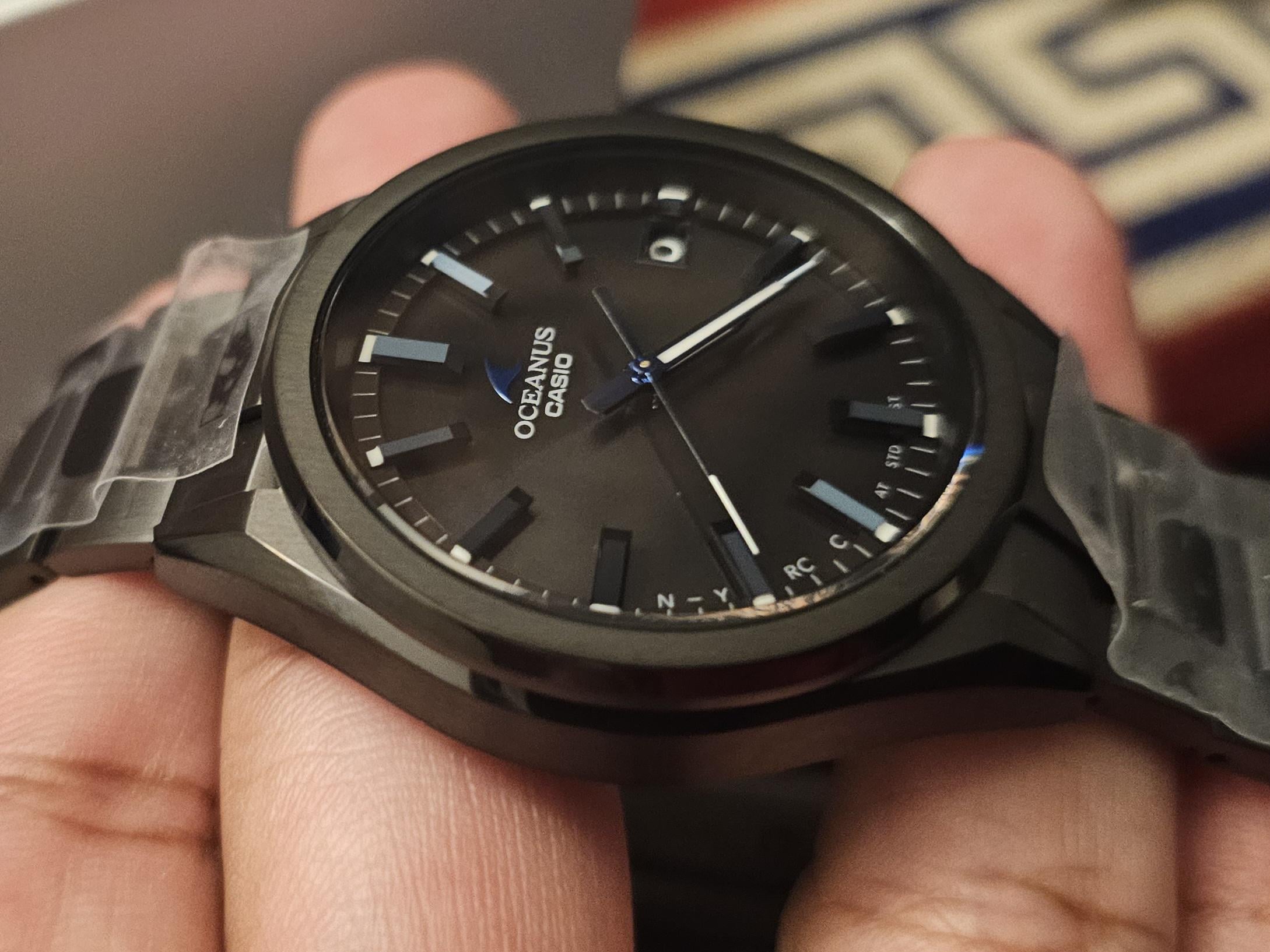 CASIO OCEANUS タフネス ブラック Casio OCEANUS 3-Hand Model All Black IP OCW-T200SB-1AJF