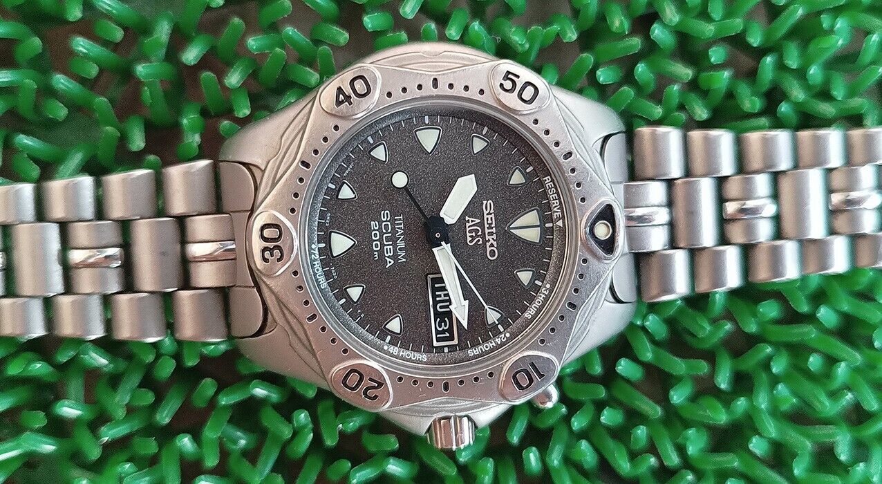 AGS SEIKO SCUBA TITANIUM 5M23-7A31 - 200m Seiko Yahoo!オークション 