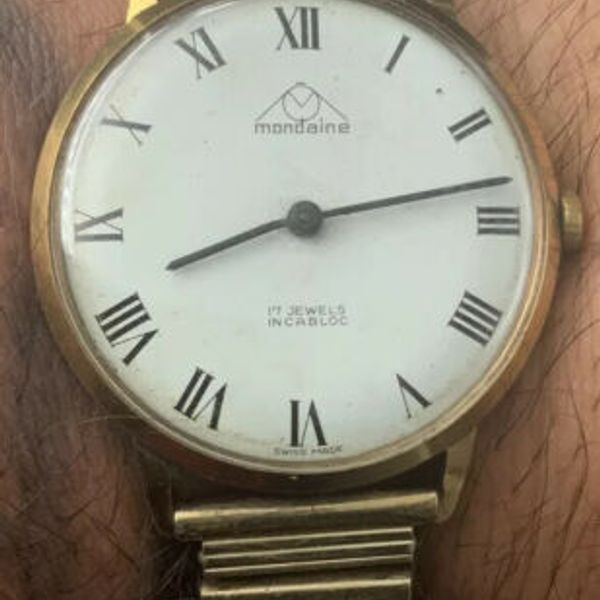 RARE VINTAGE MONDAINE 17 JEWELS MANUAL WIND WATCH WatchCharts Marketplace