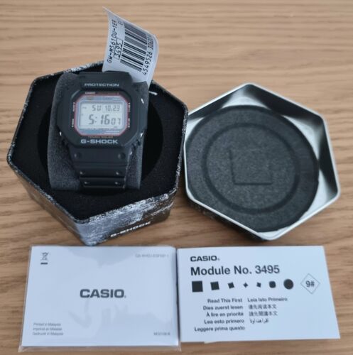 Casio G-Shock Men's Black Tough Solar Multiband 6 World Time (GW