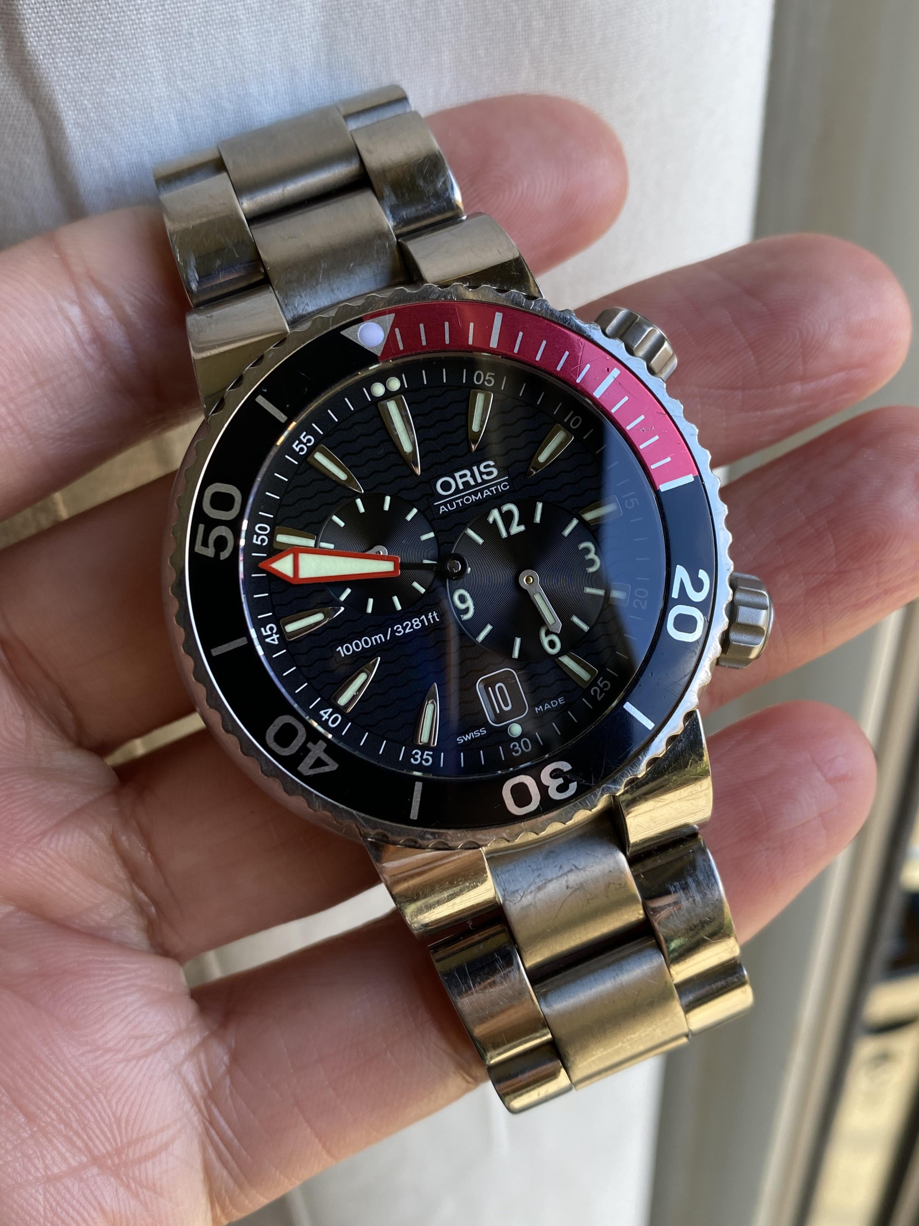 WTS ORIS REGULATEUR DER MEISTERTAUCHER TITANIUM WatchCharts