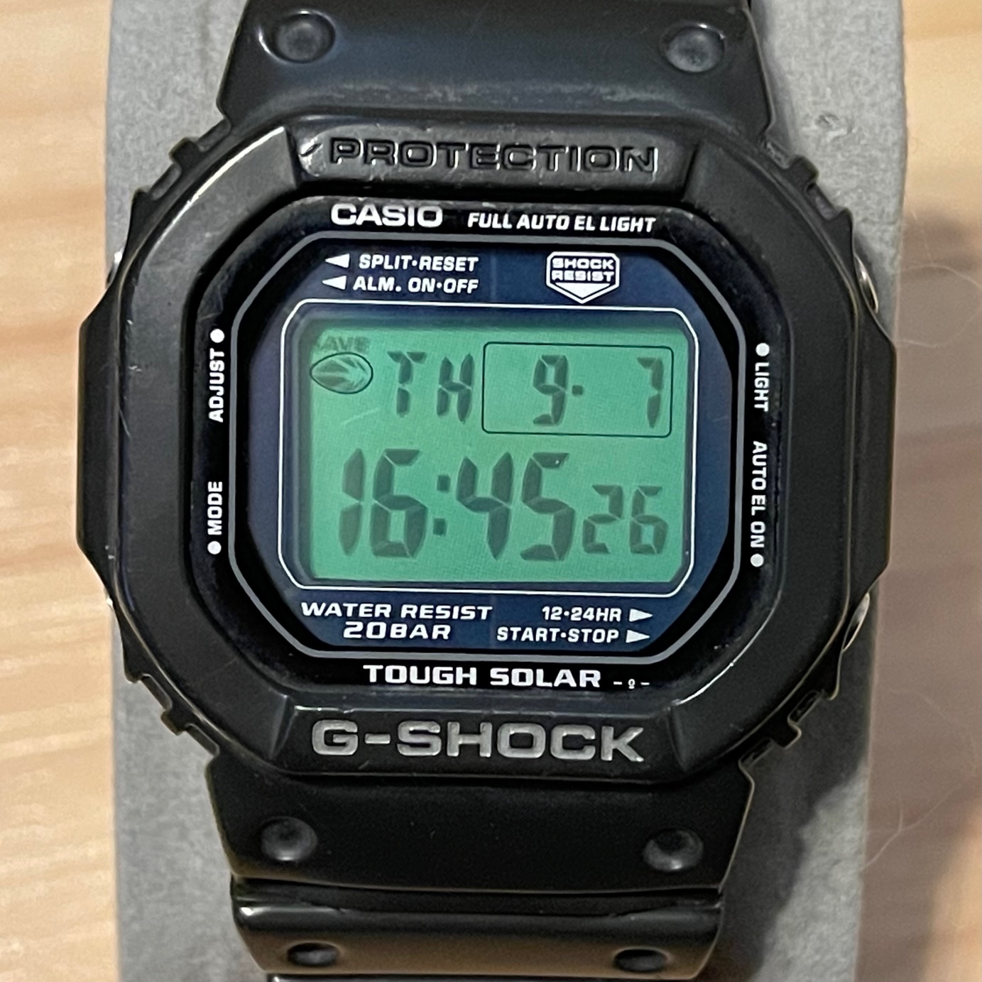 WTS Casio G Shock G 5600GH 8 Green LCD Tough Solar Square Digital Watch G5600 WatchCharts Marketplace