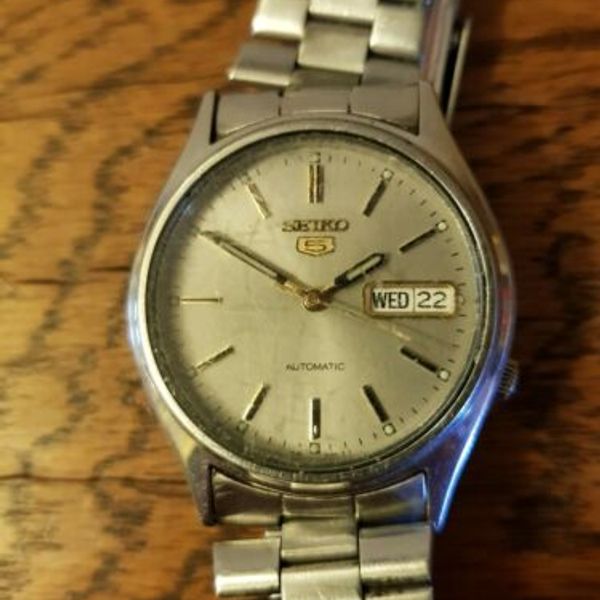 Seiko 5 Vintage Automatic Watch KY 7S26 3100 Day/Date Stainless Steel |  WatchCharts