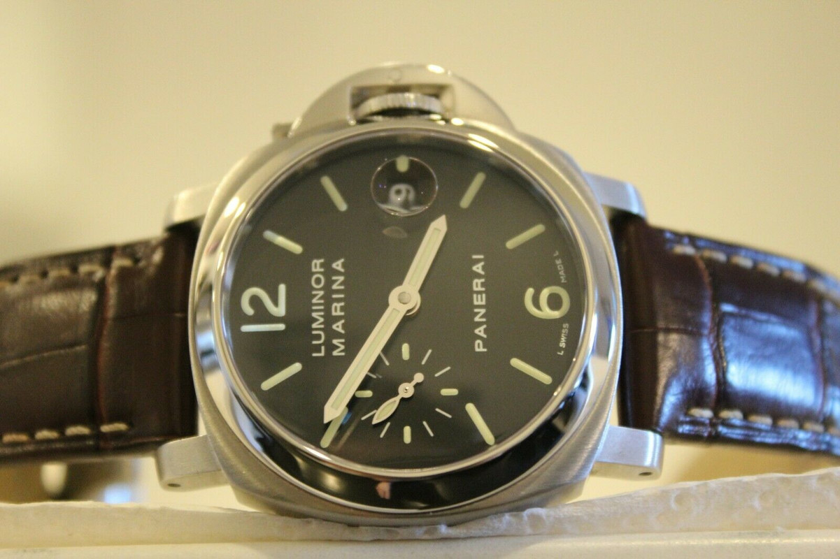 FS Panerai Luminor Marina Acciaio PAM 48 40mm Watch with Boxes