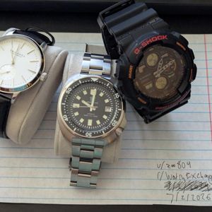 Casio G-Shock GA-110SN-3A GA-110 Turquoise Blue and White Analogue