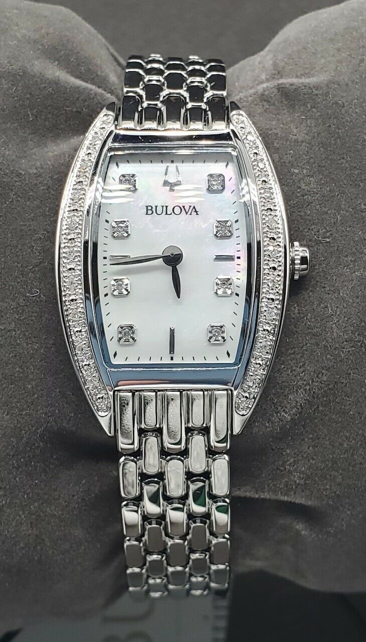 Bulova - White Mother-of-Pearl Dial Diamond Stainless  display picture 2