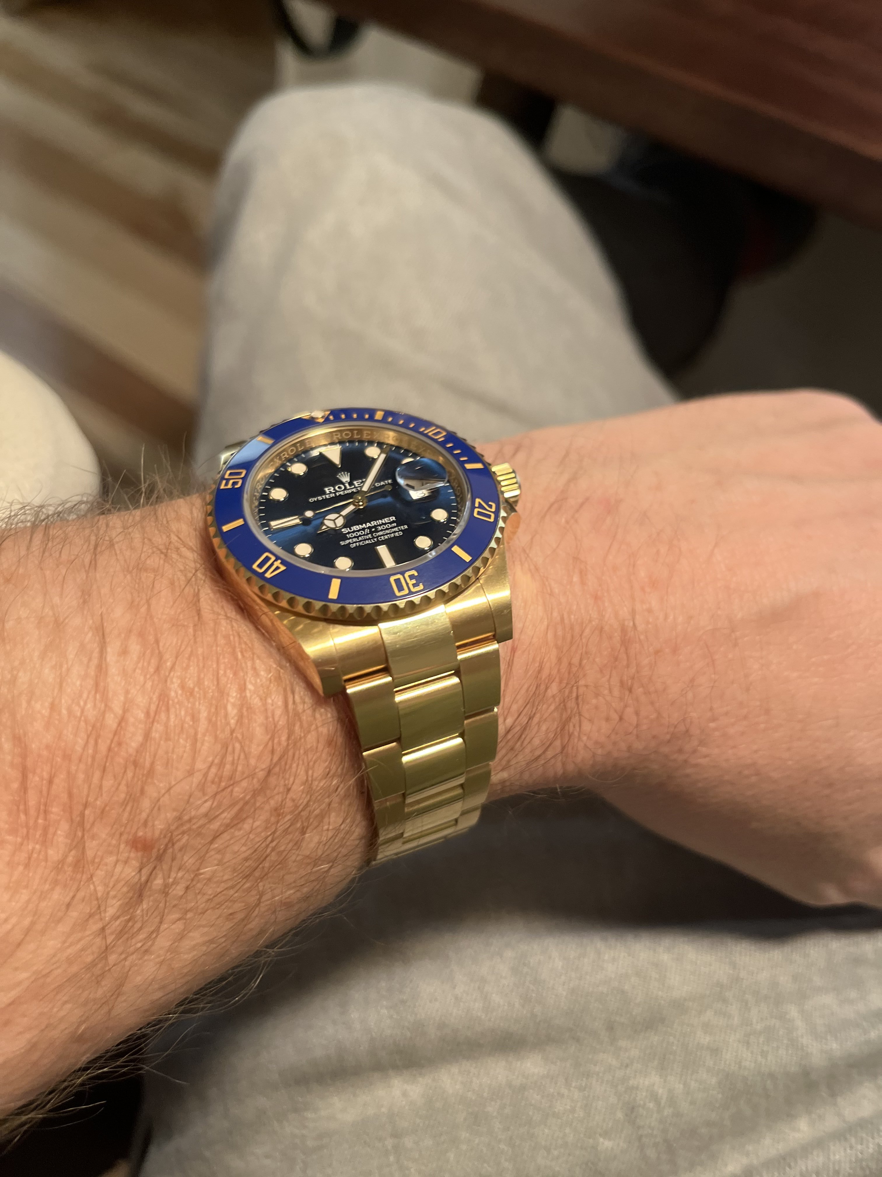 40,000 USD] 18k Rolex Submariner (Bluesy) 41MM Ref 126618LB
