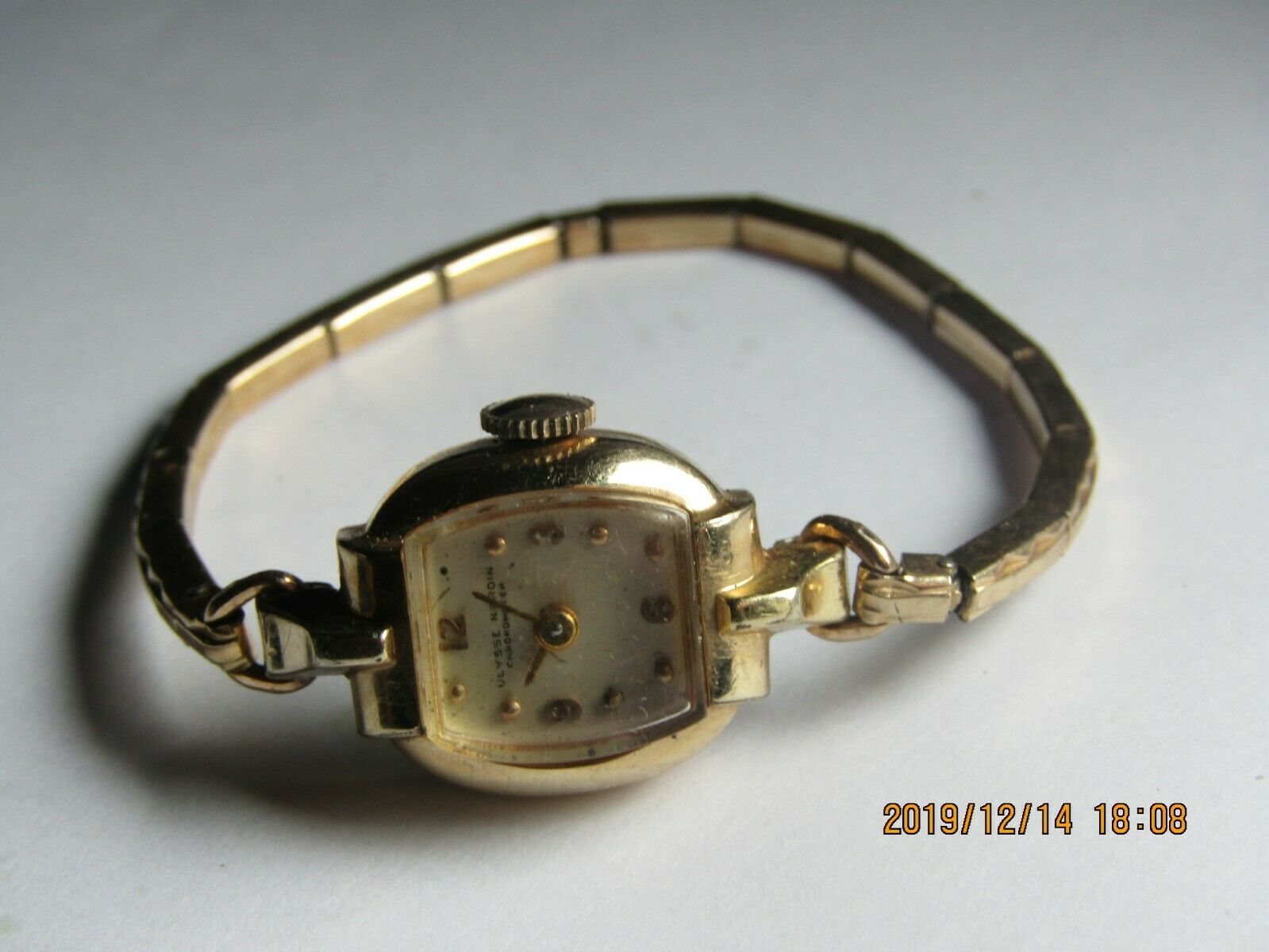 Vintage ladies ULYSSE NARDIN Chronometer watch 10k gold filled for