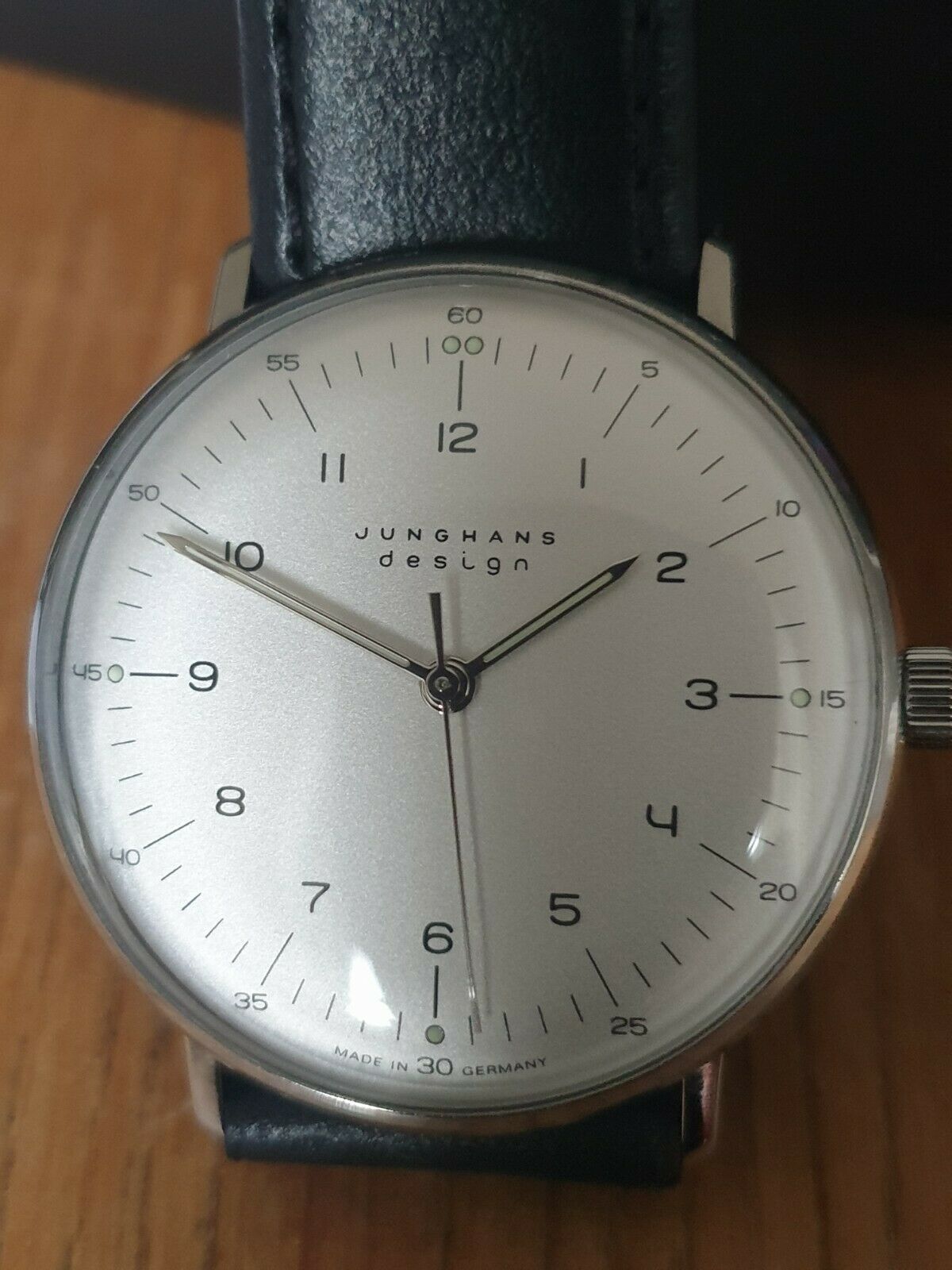 Junghans Max Bill manual winding 027/3701.00 from 01/22 with residual