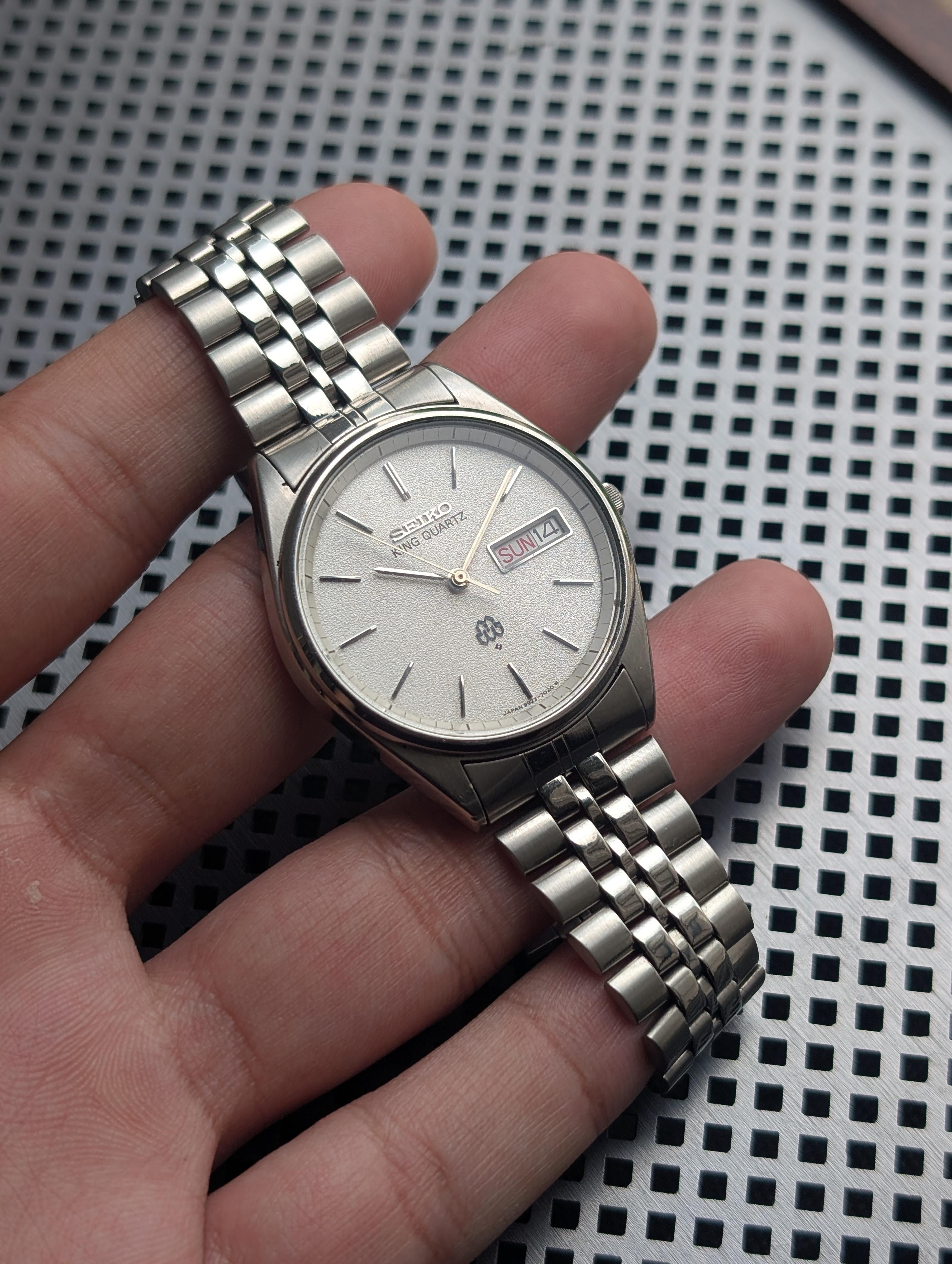 WTS] Seiko King Quartz 9923-7020, Twin Quartz, Sand Dial, Original 