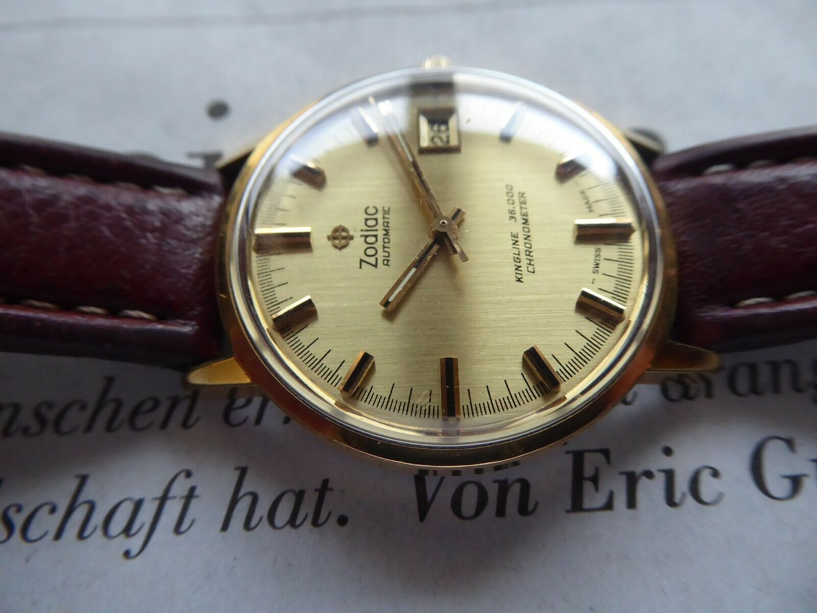 Zodiac Kingline Vintage Automatic Chronometer 36000 A H FAST