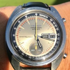 Vintage Seiko 6139 6012 *Resist* rare Automatic chronograph Champagne Dial  1971 | WatchCharts