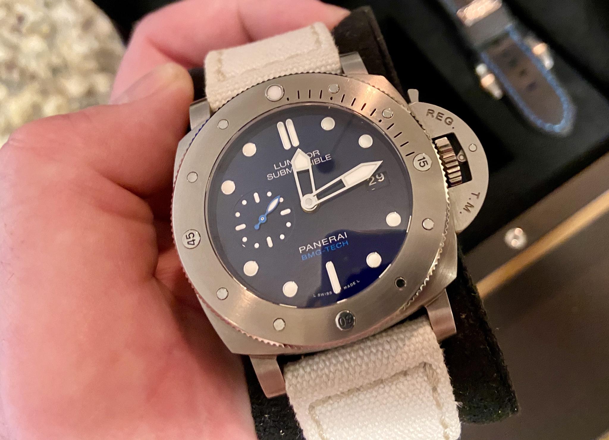 FS Panerai PAM 692 Luminor Submersible Blue BMG Tech 47mm BOX