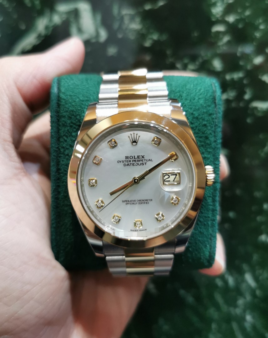 Rolex datejust outlet 41 half gold