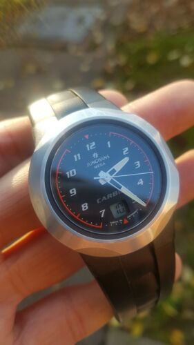 ユンハンス　メガ　カーボン　稼働 JUNGHANS MEGA CARBON Junghans Mega Carbon radio controlled watch.Rare junghans