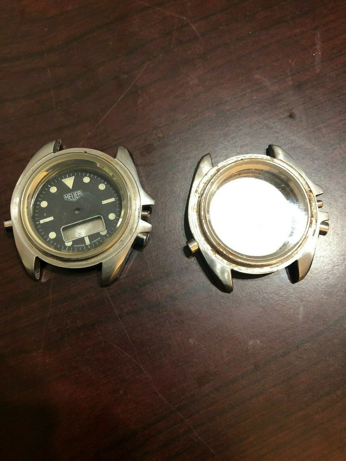 Heuer 980.024 Vintage Diver 1000 Parts Non Working Lot of 2