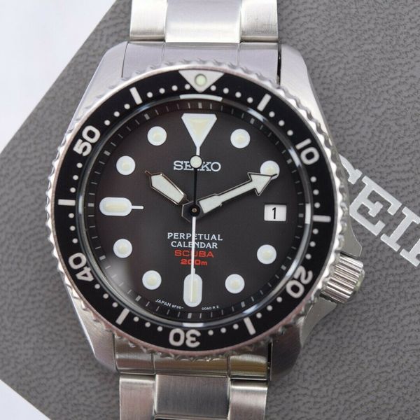 Serviced JDM Seiko Prospex SBCM023 Perpetual Calendar 200m Diver 8F35 ...