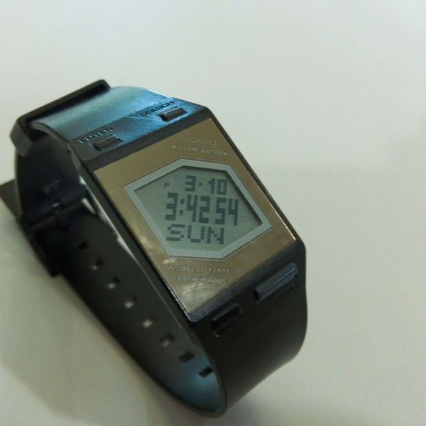 CASIO FS-00 データバンク CASIO PELA Film Watch FS-00 DATA BANK World Time Digital