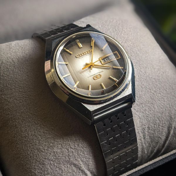 Montre Vintage Citizen Cosmotron électronique - Chronographe Jour/date étanche, Référence 7803