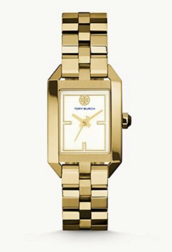TORY BURCH DALLOWAY WOMEN'S GOLD TONE STAINLESS WATCH TBW1100 NEW