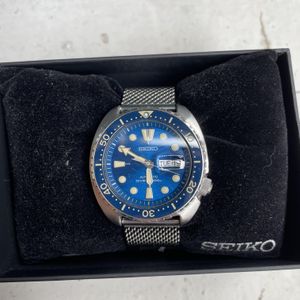 WTS] Seiko SRPE07 King Turtle shark dial on mesh bracelet
