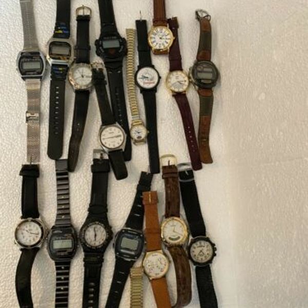 Watch Lot Of 18 Timex Micronta Casio Eastman Phasar Radio Shack Japan ...