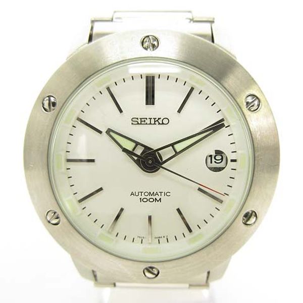 Used] Seiko SEIKO 7S25-00B0 AUTOMATIC Automatic Automatic Watch 21 Stone  Back Scale Silver White Dial Men's [Vector Old Clothes] 210909 | WatchCharts
