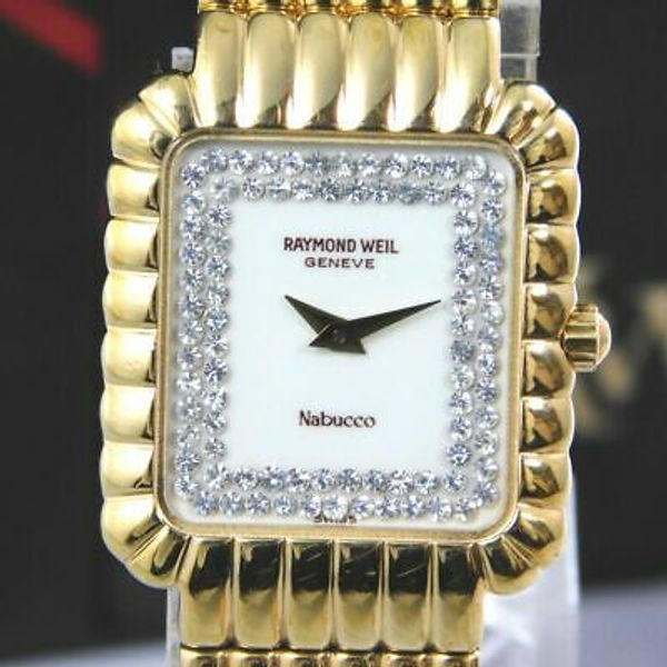 RAYMOND WEIL Nabucco 3753 18K GOLD ELECTROPLATED WOMEN'S VINTAGE