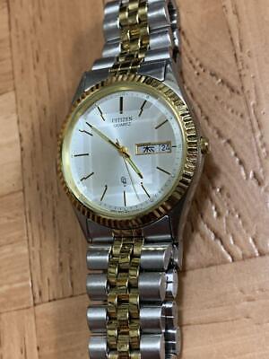 CITIZEN　新品電池　極美品　腕時計　メンズ　6100-K09311　コンビ CITIZEN 新品電池 極美品 腕時計 メンズ 6100-K09311 コンビ 6100