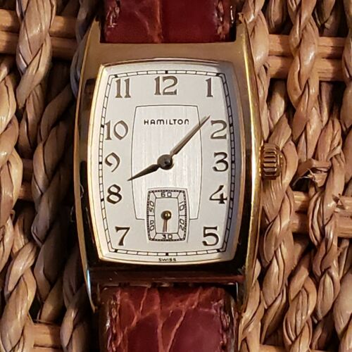 VTG Hamilton Swiss Quartz 6262 Registered Edition Tank Style Gold