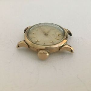 Vintage Hamilton CLD 10K Gold Filled Men's Wrist Watch Round Face
