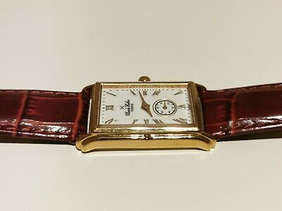 VINTAGE LUXURY TANK SWISS LADIES GOLD PLATED QUARTZ WATCH