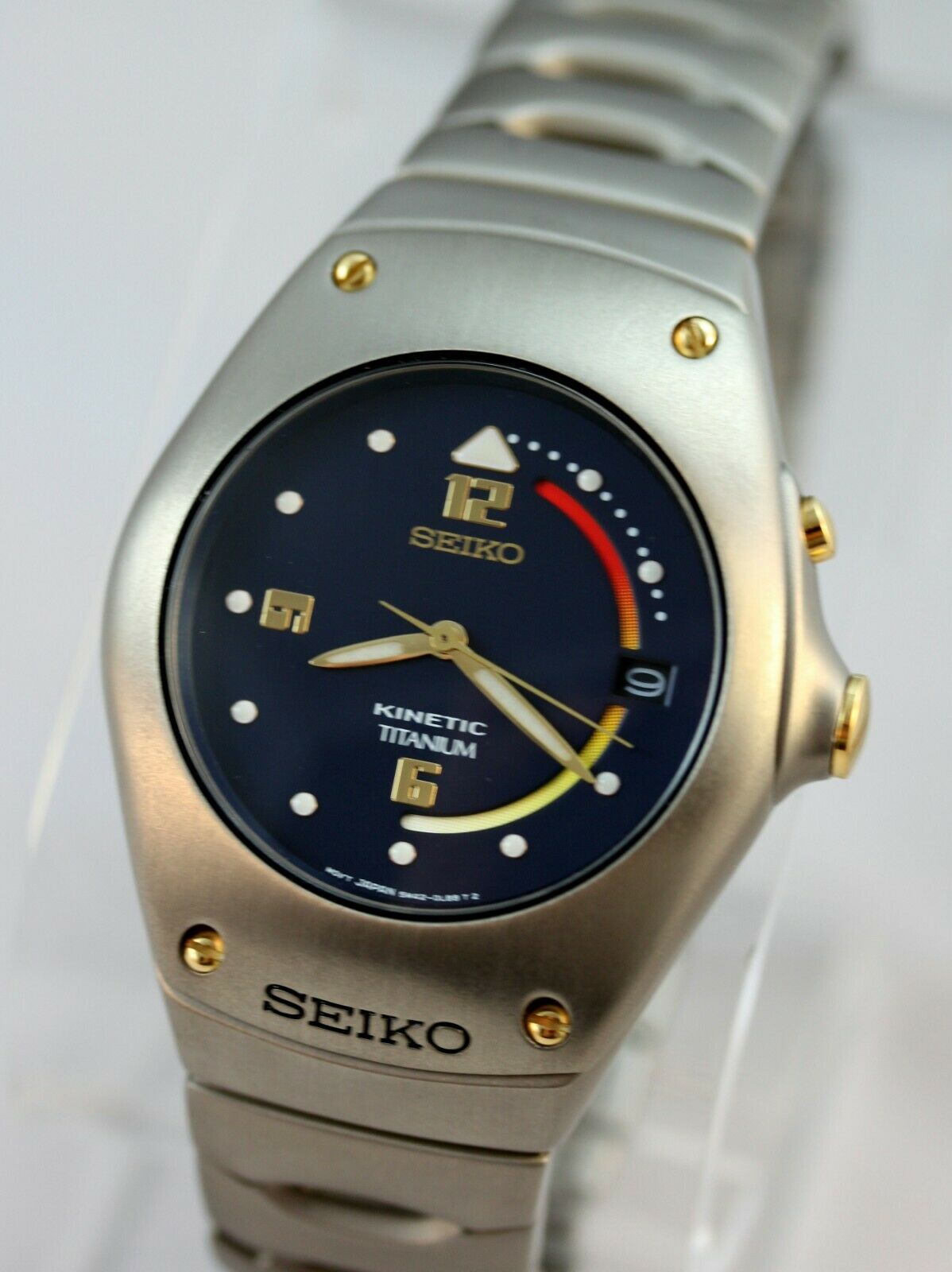 RARE MEN S SEIKO TITANIUM ARCTURA KINETIC MODEL SKH527 5M42 0H49