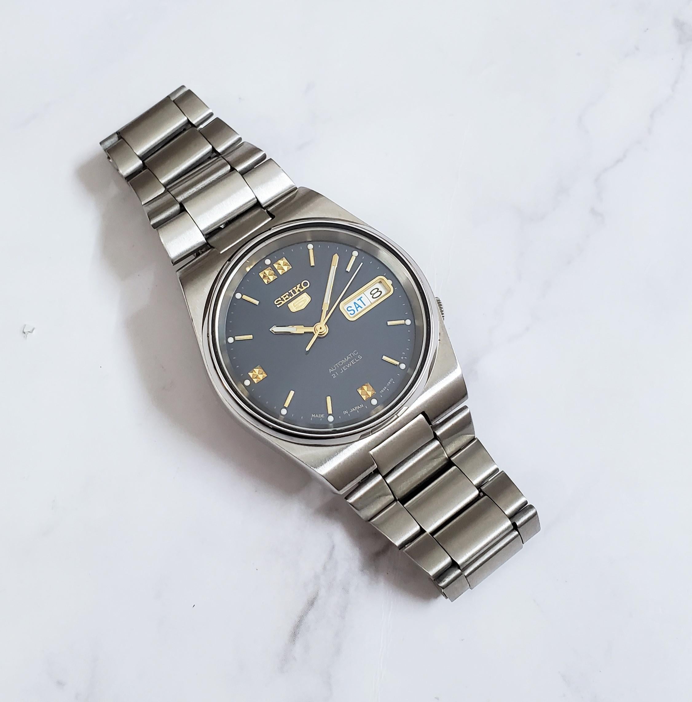 WTS] Seiko SKXL49 1997 Blue Diamond Indices Sunburst dial Retro