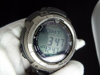 VINTAGE CASIO VINTAGE DIGITAL WATCH PRO TREK PRW-1000TJ TRIPLE